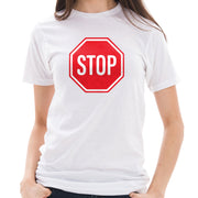 Stop Sign Graphic Design Deluxe Jersey T-Shirt