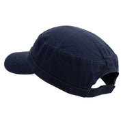 Arcade Game Icon Embroidered Garment Washed Adjustable Army Cap - Navy OSFM