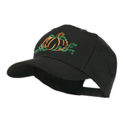 Halloween Pumpkin Outline Embroidered Cap