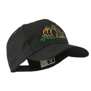 Halloween Pumpkin Outline Embroidered Cap