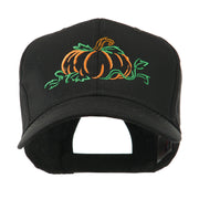 Halloween Pumpkin Outline Embroidered Cap