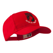 Pow Mia Symbol with Wording Embroidered Cap