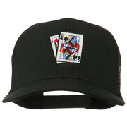 Gaming Pinochle Embroidered Mesh Cap