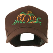 Halloween Pumpkin Outline Embroidered Cap