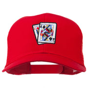 Gaming Pinochle Embroidered Mesh Cap