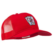 Gaming Pinochle Embroidered Mesh Cap