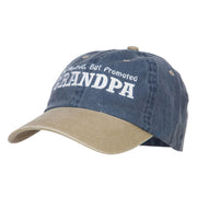 Not Retired Promoted Grandpa Embroidered Cap