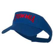 Pow Mia Embroidered Twill Sun Visor