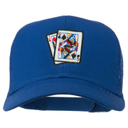 Gaming Pinochle Embroidered Mesh Cap