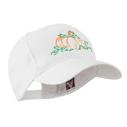 Halloween Pumpkin Outline Embroidered Cap