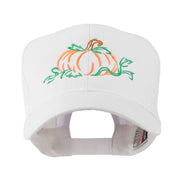 Halloween Pumpkin Outline Embroidered Cap