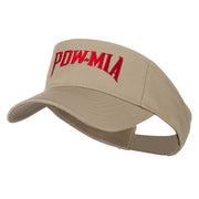 Pow Mia Embroidered Twill Sun Visor