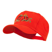 Halloween Pumpkin Outline Embroidered Cap