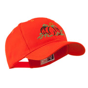 Halloween Pumpkin Outline Embroidered Cap