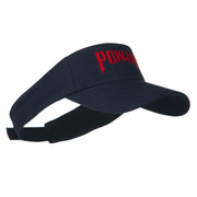 Pow Mia Embroidered Twill Sun Visor