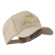 Halloween Pumpkin Outline Embroidered Cap