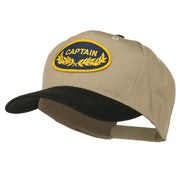 Captain Oak Leaf Military Patched Prostyle Cap