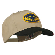 Captain Oak Leaf Military Patched Prostyle Cap