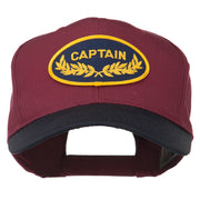 Captain Oak Leaf Military Patched Prostyle Cap