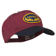 Captain Oak Leaf Military Patched Prostyle Cap