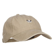 Mini Panda Embroidered Washed Cap