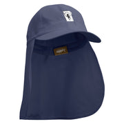 Casino Joker Card Embroidered Flap Hats - Navy OSFM