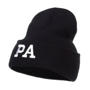 PA Pennsylvania State Embroidered Long Beanie