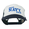 Proud Navy Dad Embroidered Foam Mesh Cap