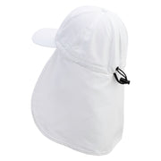 Casino Joker Card Embroidered Flap Hats - White OSFM