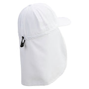Casino Joker Card Embroidered Flap Hats - White OSFM