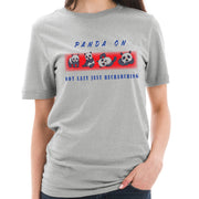 Panda On Series Cotton Short Sleeve Graphic Shirt