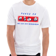 Panda On Series Cotton Short Sleeve Graphic Shirt