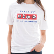 Panda On Series Cotton Short Sleeve Graphic Shirt