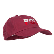 Poland POL Flag Embroidered Low Profile Cap