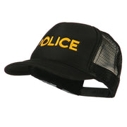 Youth Police Embroidered Foam Mesh Back Cap