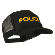 Youth Police Embroidered Foam Mesh Back Cap