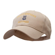 Petty Officer Retired Embroidered Solid Cotton Twill Low Profile Strap Cap