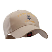 Petty Officer Retired Embroidered Solid Cotton Twill Low Profile Strap Cap