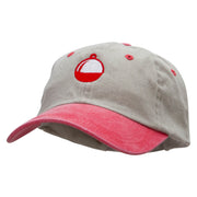 Fishing Bobber Embroidered Pigment Dyed Wash Cap