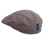 Game Energy Icon Embroidered Men's Linen Summer Ivy Cap - Charcoal S-M