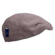 Game Energy Icon Embroidered Men's Linen Summer Ivy Cap - Charcoal S-M