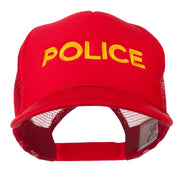 Youth Police Embroidered Foam Mesh Back Cap