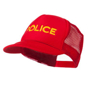 Youth Police Embroidered Foam Mesh Back Cap