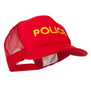 Youth Police Embroidered Foam Mesh Back Cap