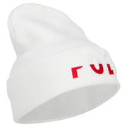 Poland POL Flag Embroidered Long Beanie