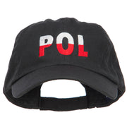 Poland POL Flag Embroidered Low Profile Cap