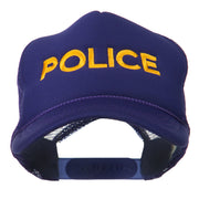 Youth Police Embroidered Foam Mesh Back Cap