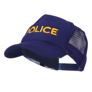 Youth Police Embroidered Foam Mesh Back Cap