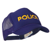 Youth Police Embroidered Foam Mesh Back Cap