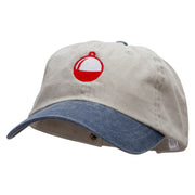 Fishing Bobber Embroidered Pigment Dyed Wash Cap